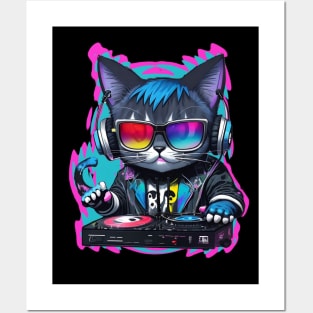Rave DJ Kitty - Party Beast Posters and Art